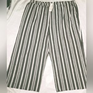 Agnes Orinda Women's Plus Size Boho Elastic Waist Wide Leg Loose Fit Pants